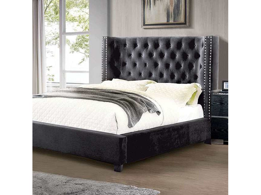 Cayla Dark Gray Queen Bed