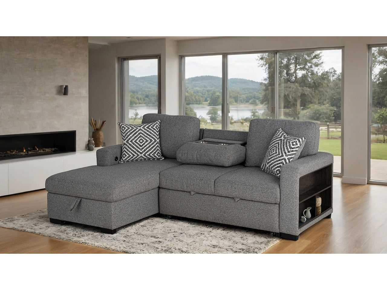Chatham Gray Left-Chaise Sectional