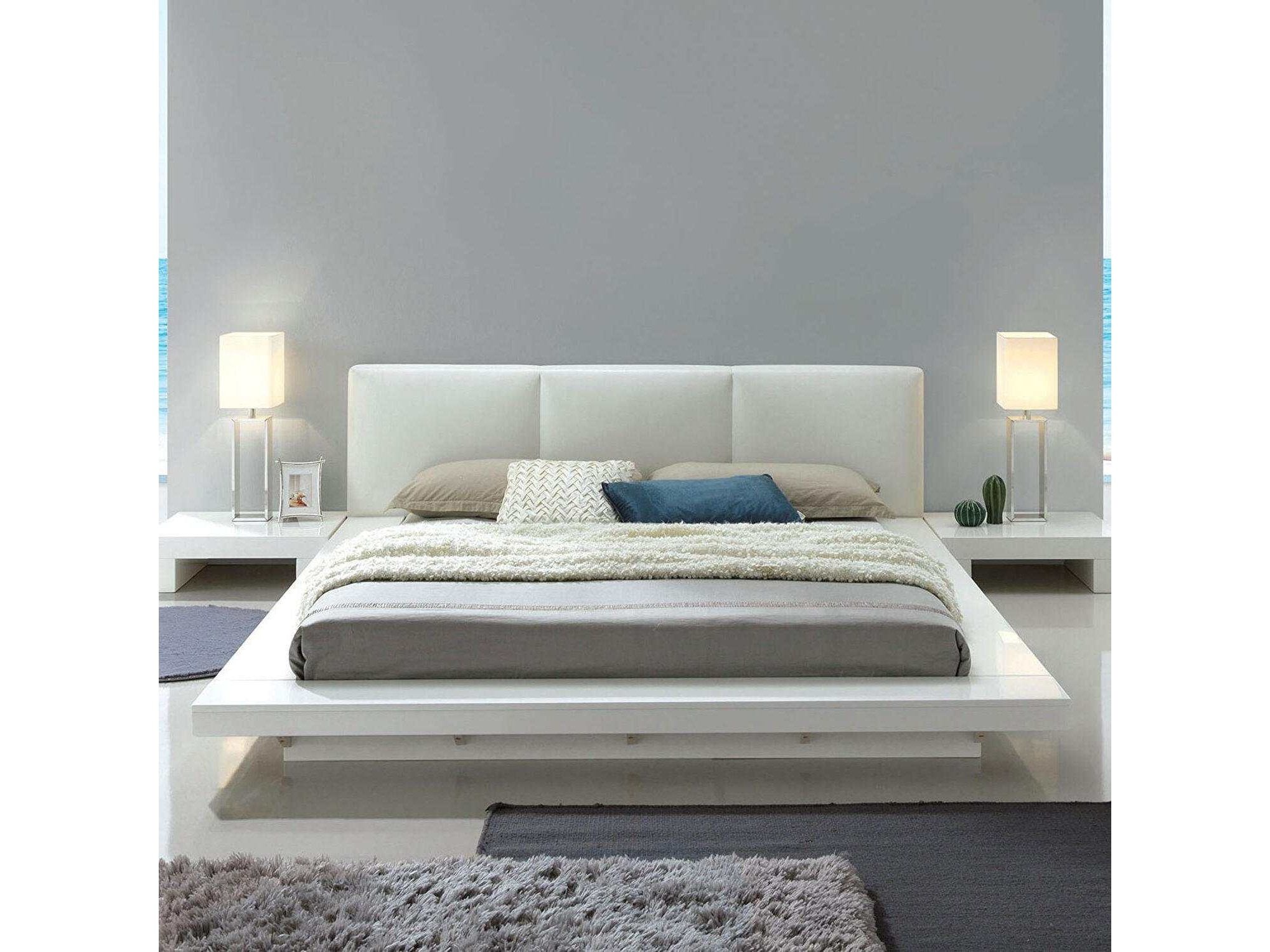 Christie White High Gloss Lacquer California King Bed