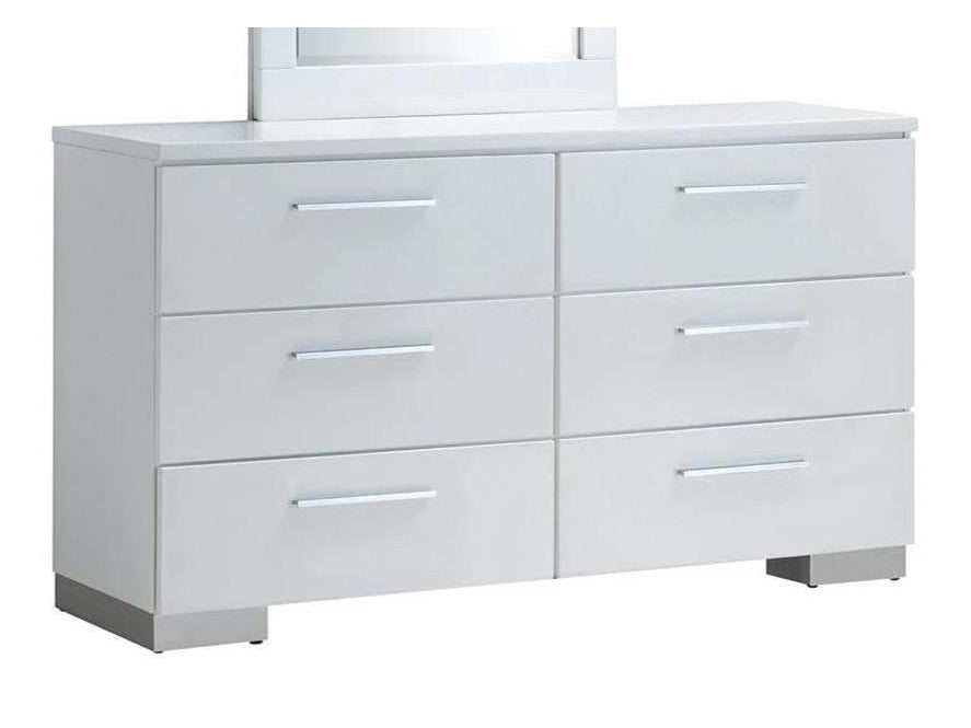 Christie White High Gloss Lacquer Dresser