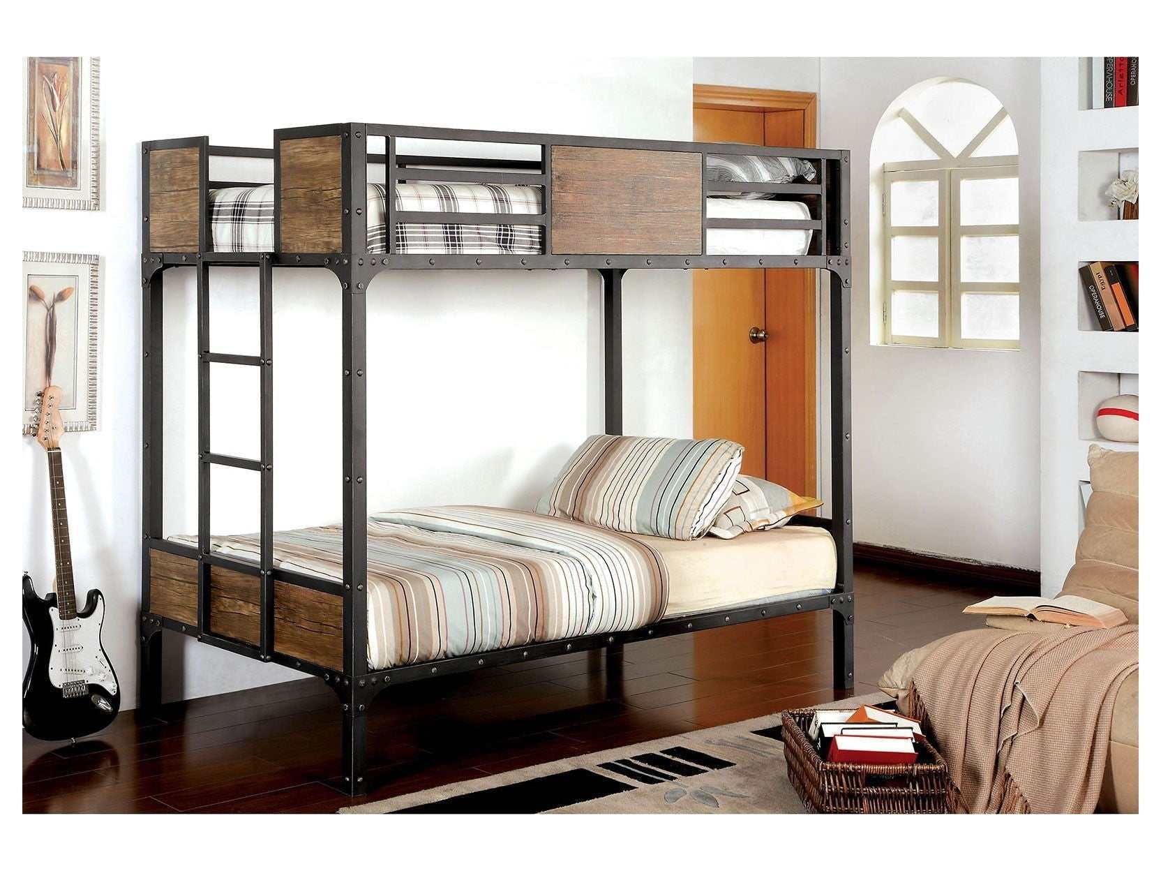 Clapton Black Full/Full Bunk Bed