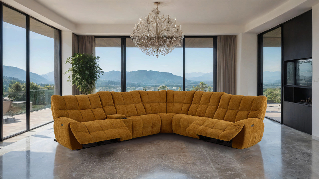 Clemens Butterscotch Power Sectional