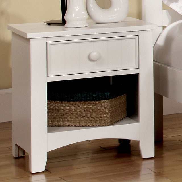 Corry White Nightstand