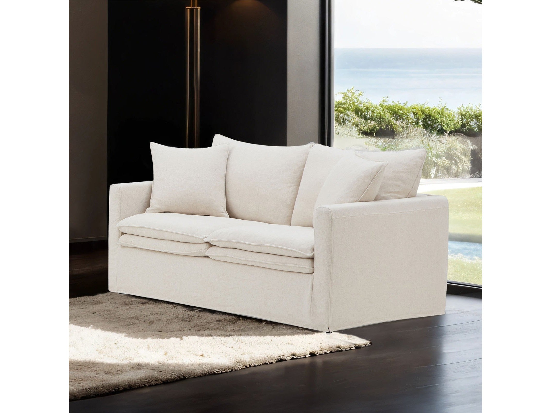 Crayford Taupe Loveseat