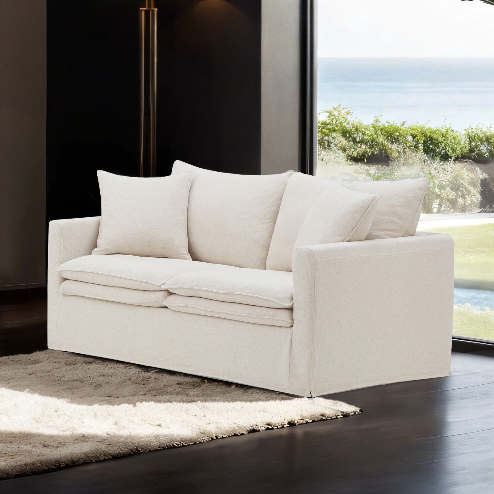 Crayford Taupe Upholstery Living Room Set