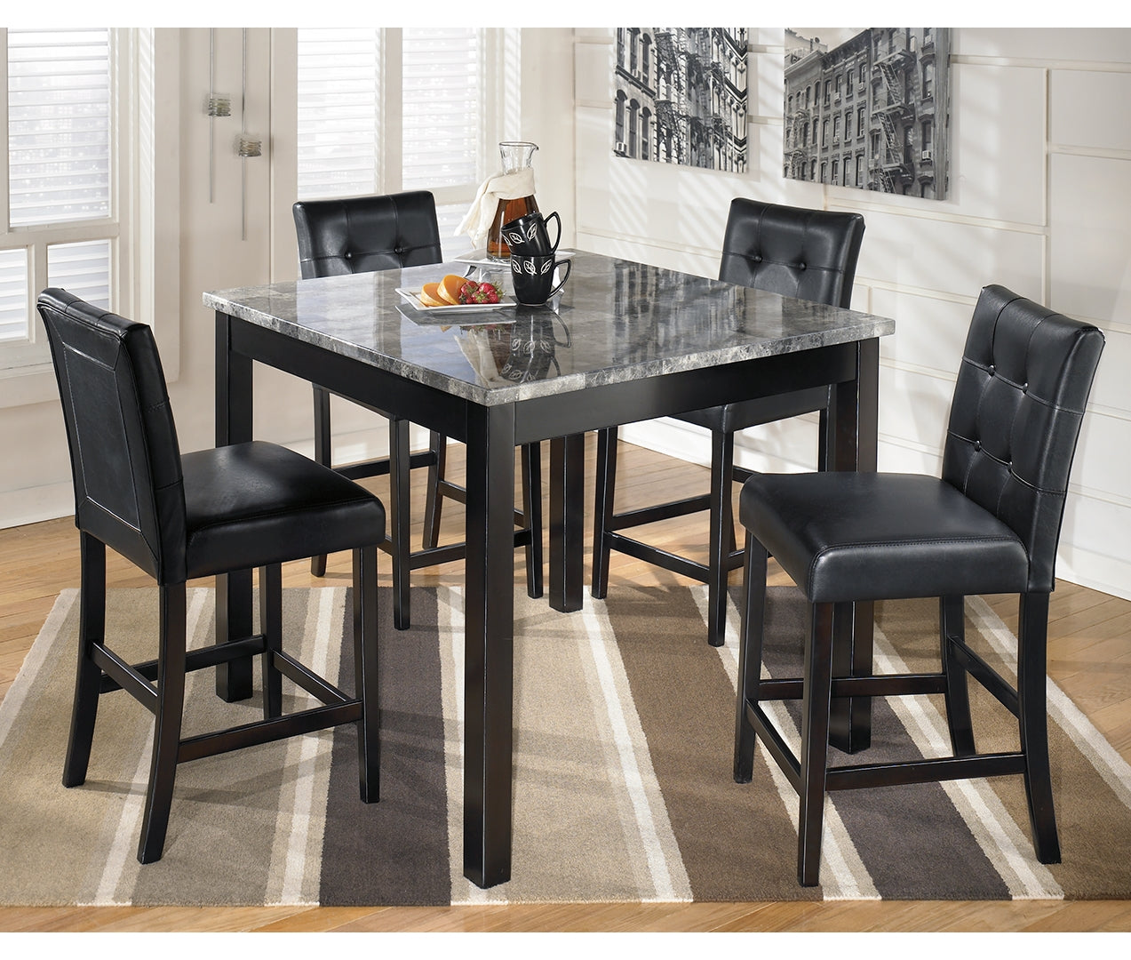 Maysville Square Counter TBL Set (5/CN)