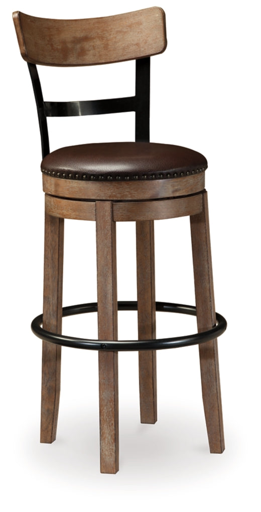 Pinnadel Tall Upholstered Swivel Barstool