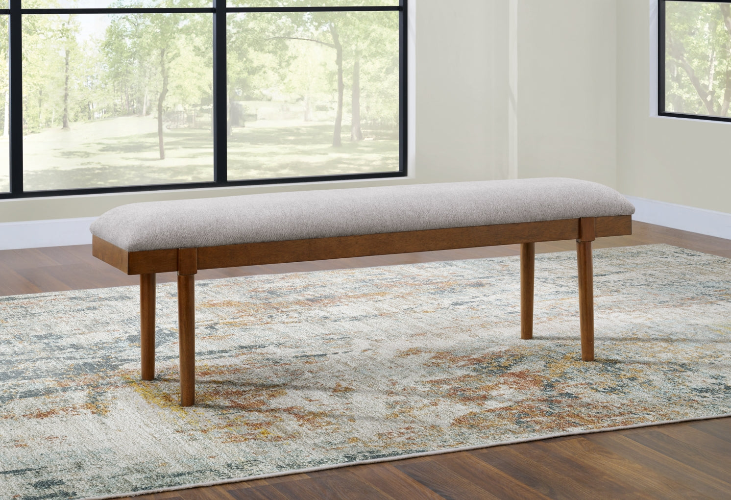 Lyncott Large Upholstered Dining Room Bench
