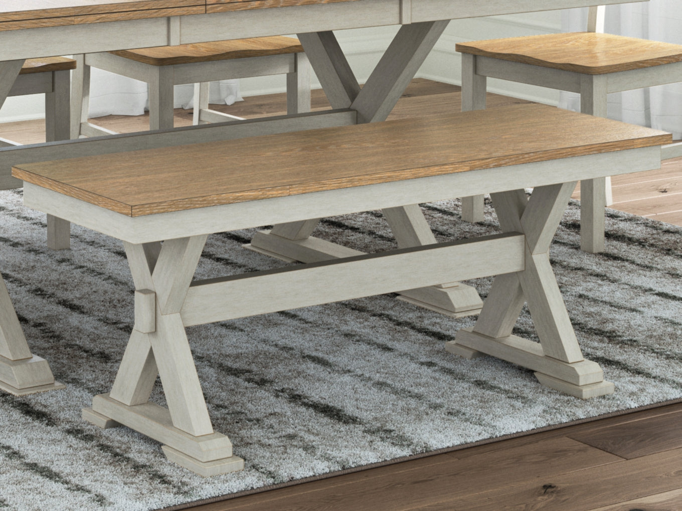 Westlinport Large Dining Room Bench