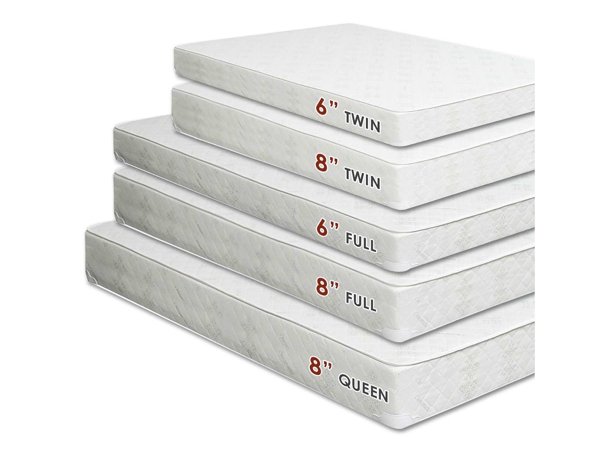 Daisy White 6" Bunkie Board Combo Twin Mattress