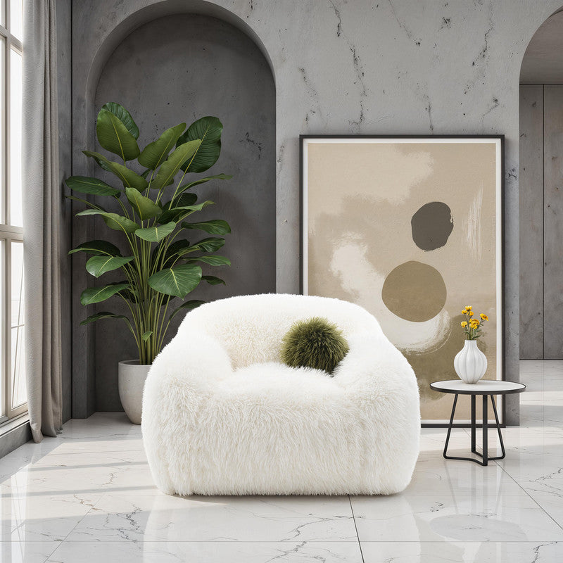 Darwen White Swivel Chair