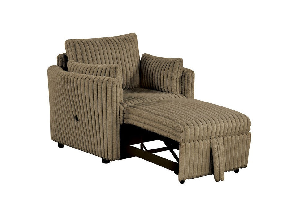 Denholme Brown Chair w/ Pull Out