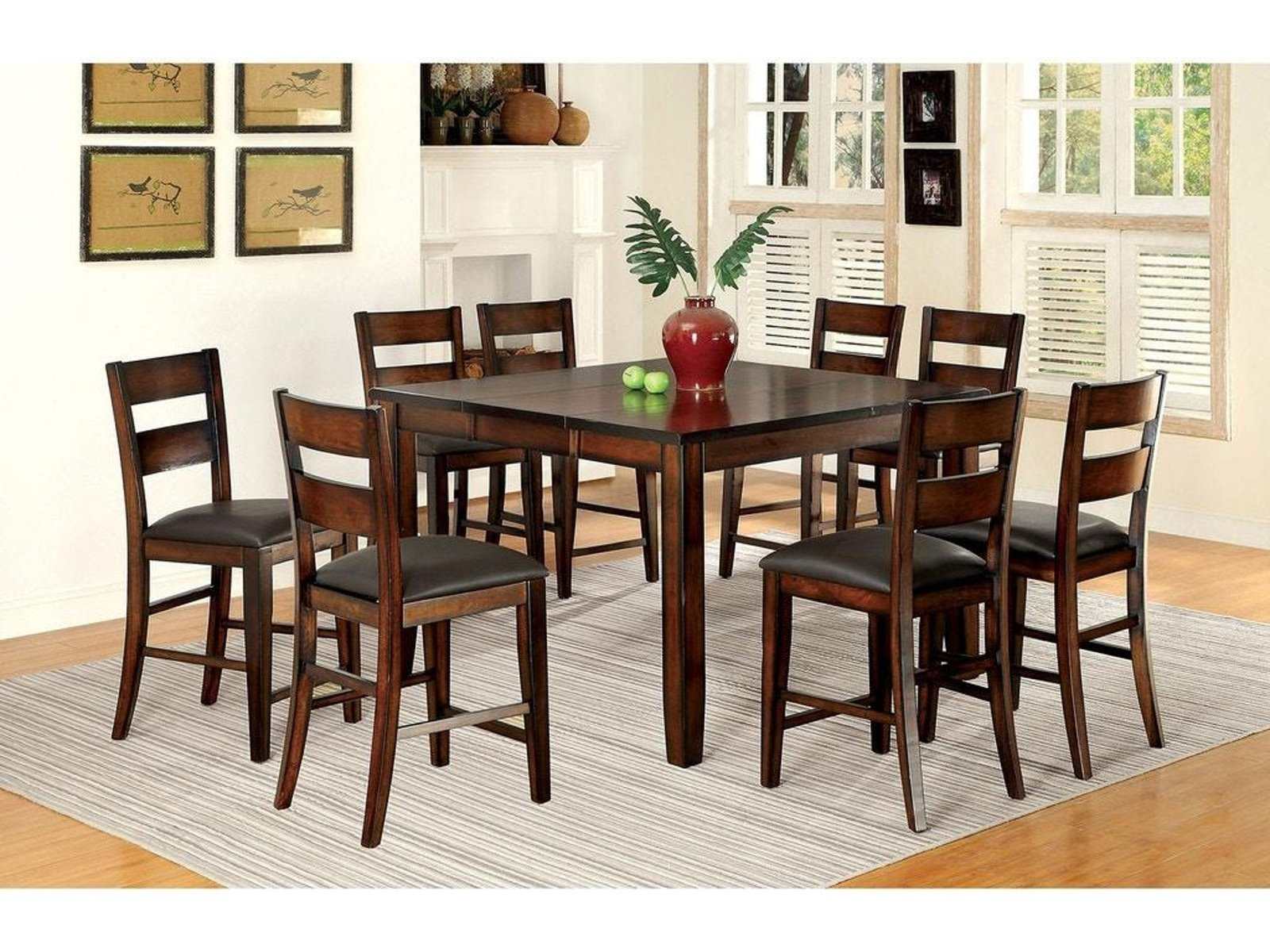Dickinson Dark Cherry 9pc Dining Room Set