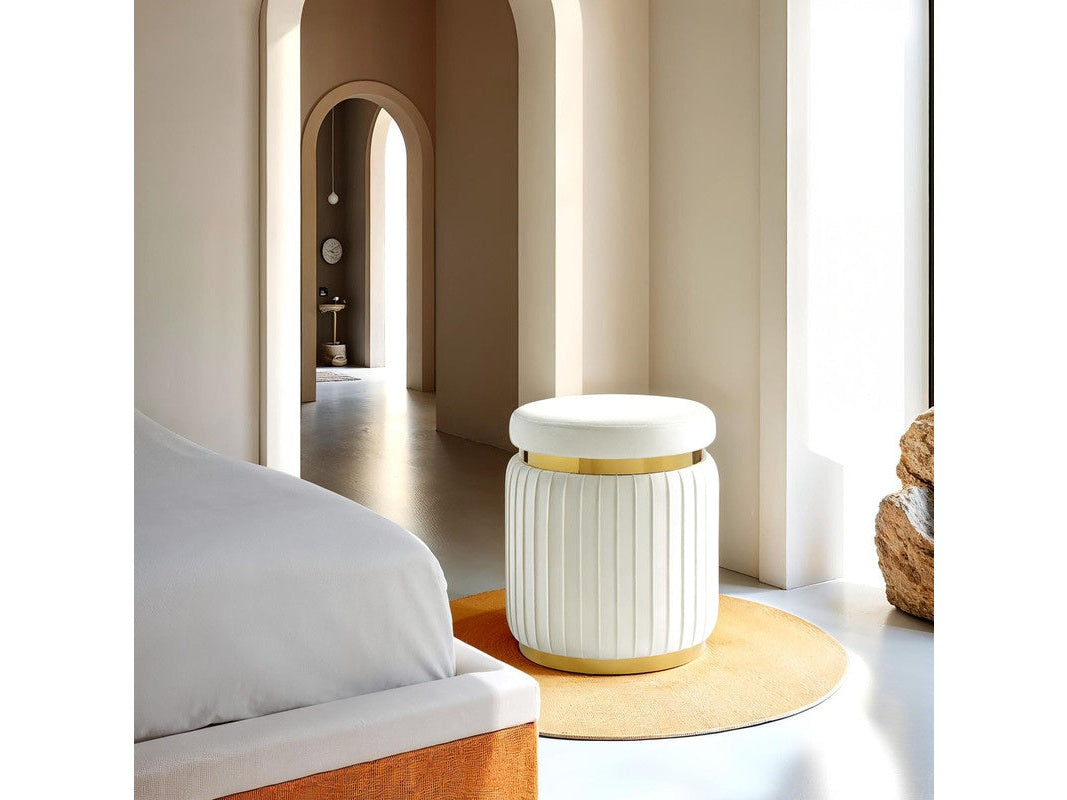Dottie White Stool