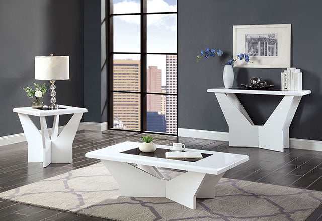 Dubendorf White Sofa Table