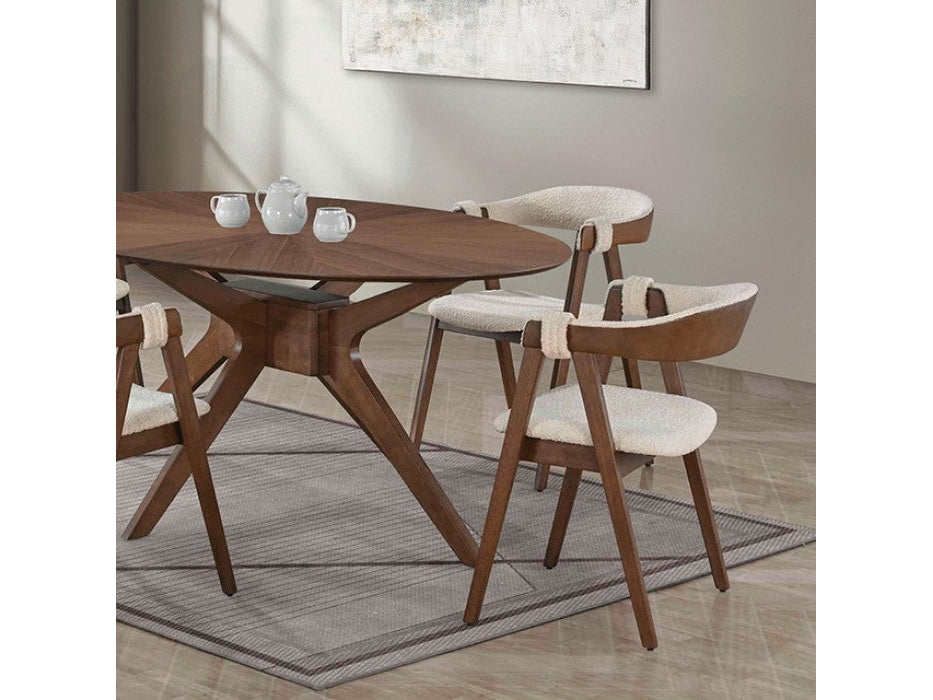 Ebikon Walnut Oval Dining Table