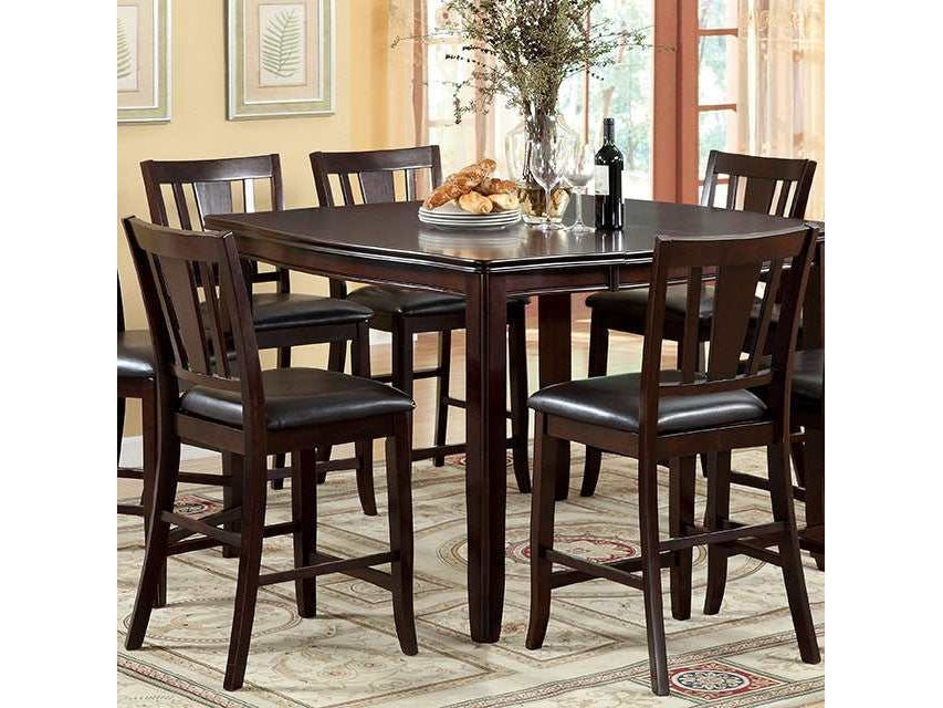 Edgewood Espresso Square Counter Height Table