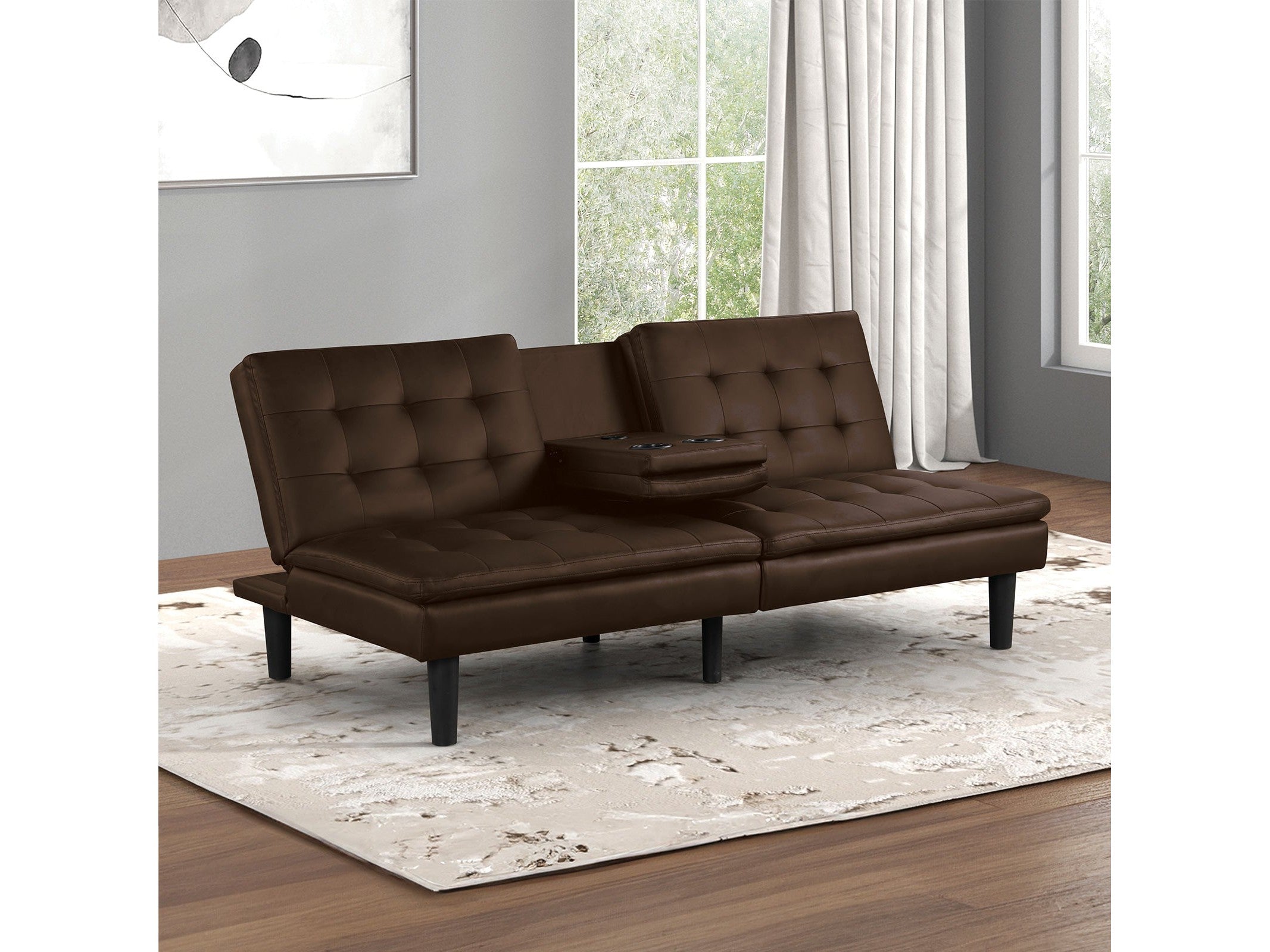 Eidsberg Brown Futon Sofa Bed
