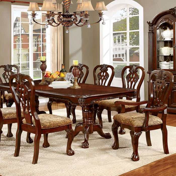 Elana Brown Cherry Dining Room Set / 9pc