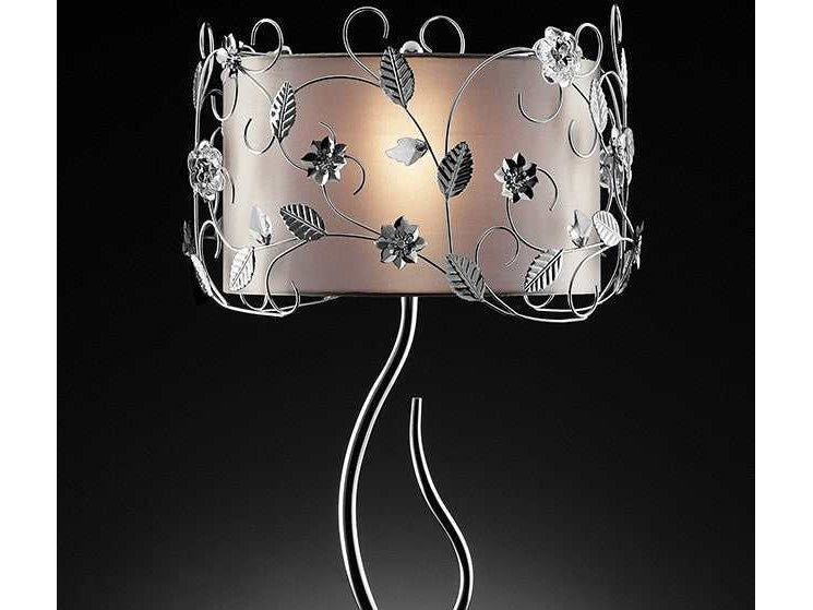 Elva Silver/Chrome Table Lamp,