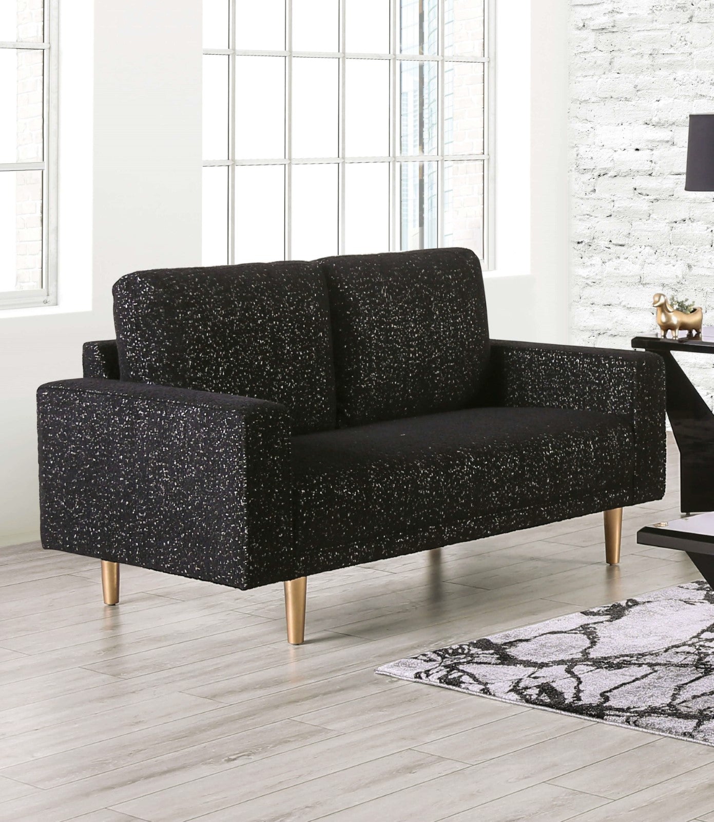 Elverum Black Sofa & Loveseat