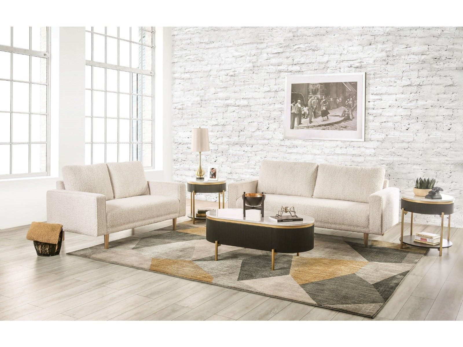 Elverum Off-White Sofa & Loveseat