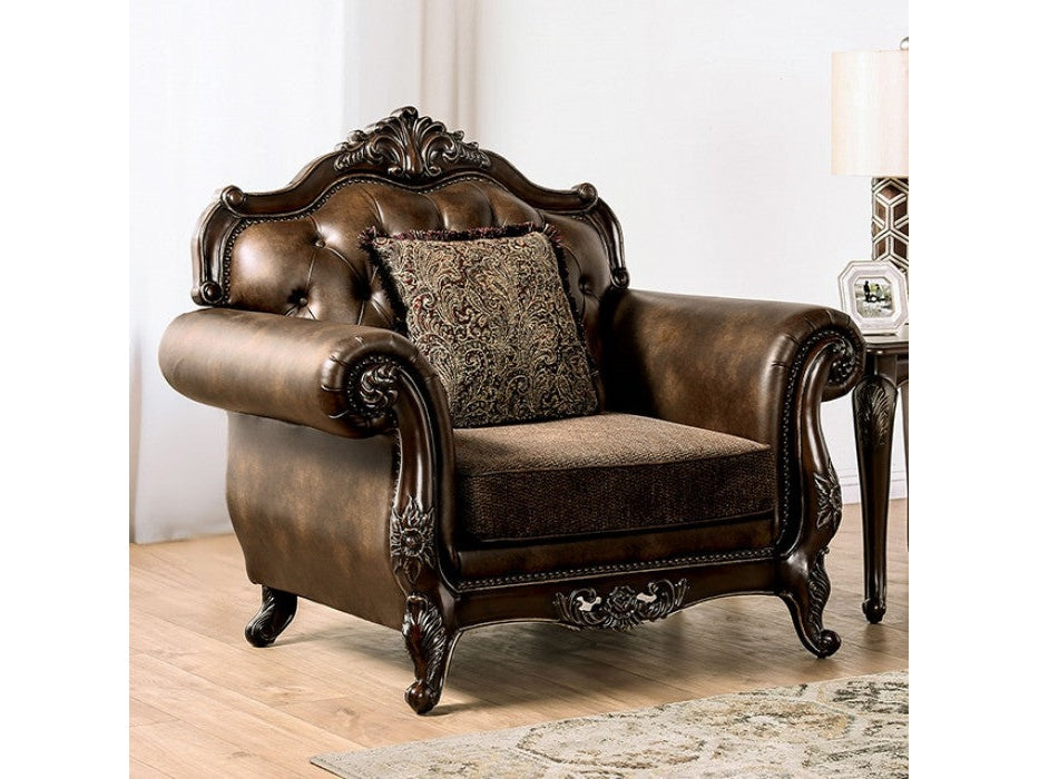 Ensenada Dark Cherry/Brown Chair