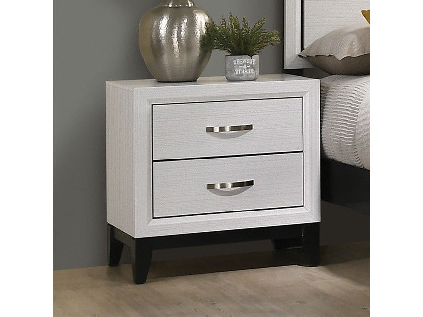 Errico White Nightstand