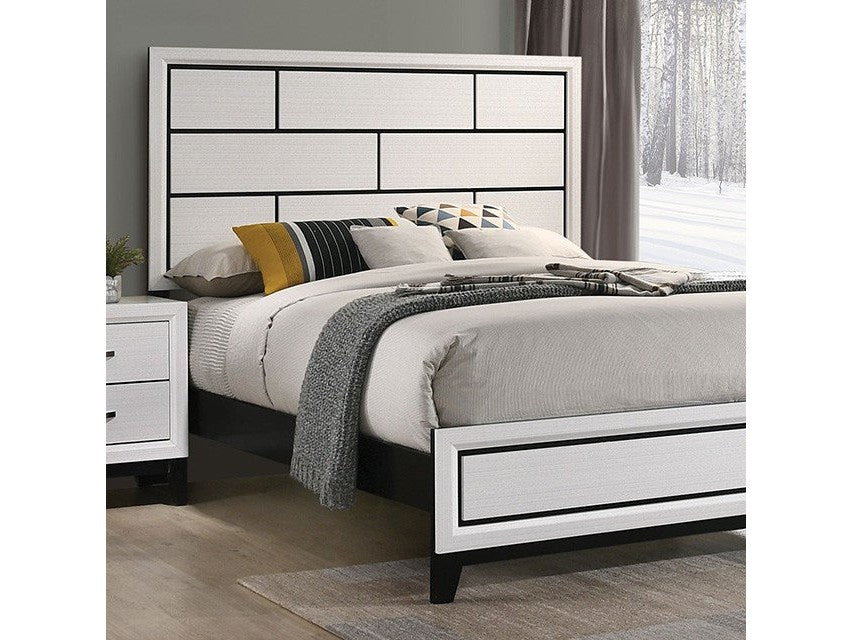 Errico White Twin Bed