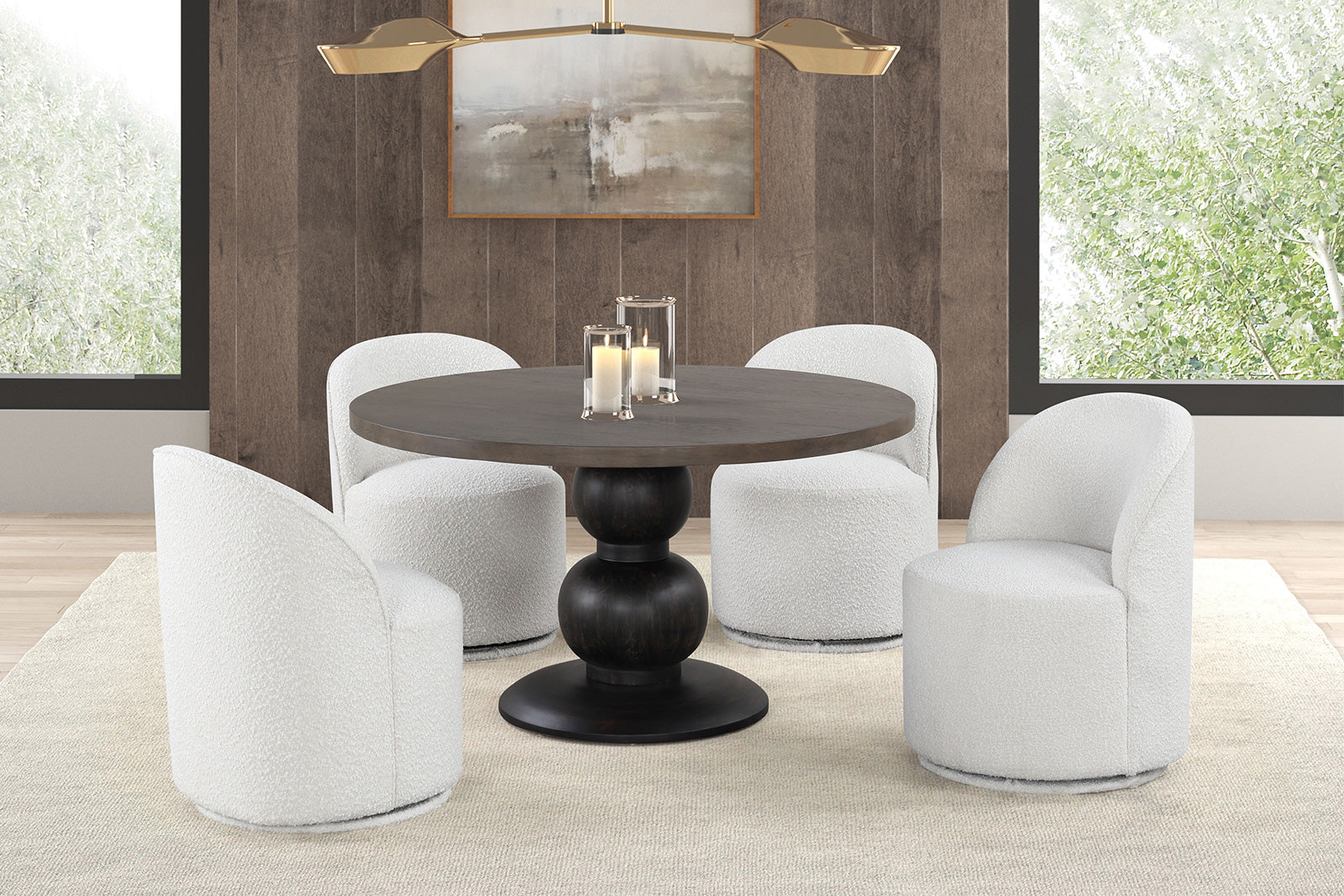 Essen Espresso Round Dining Table