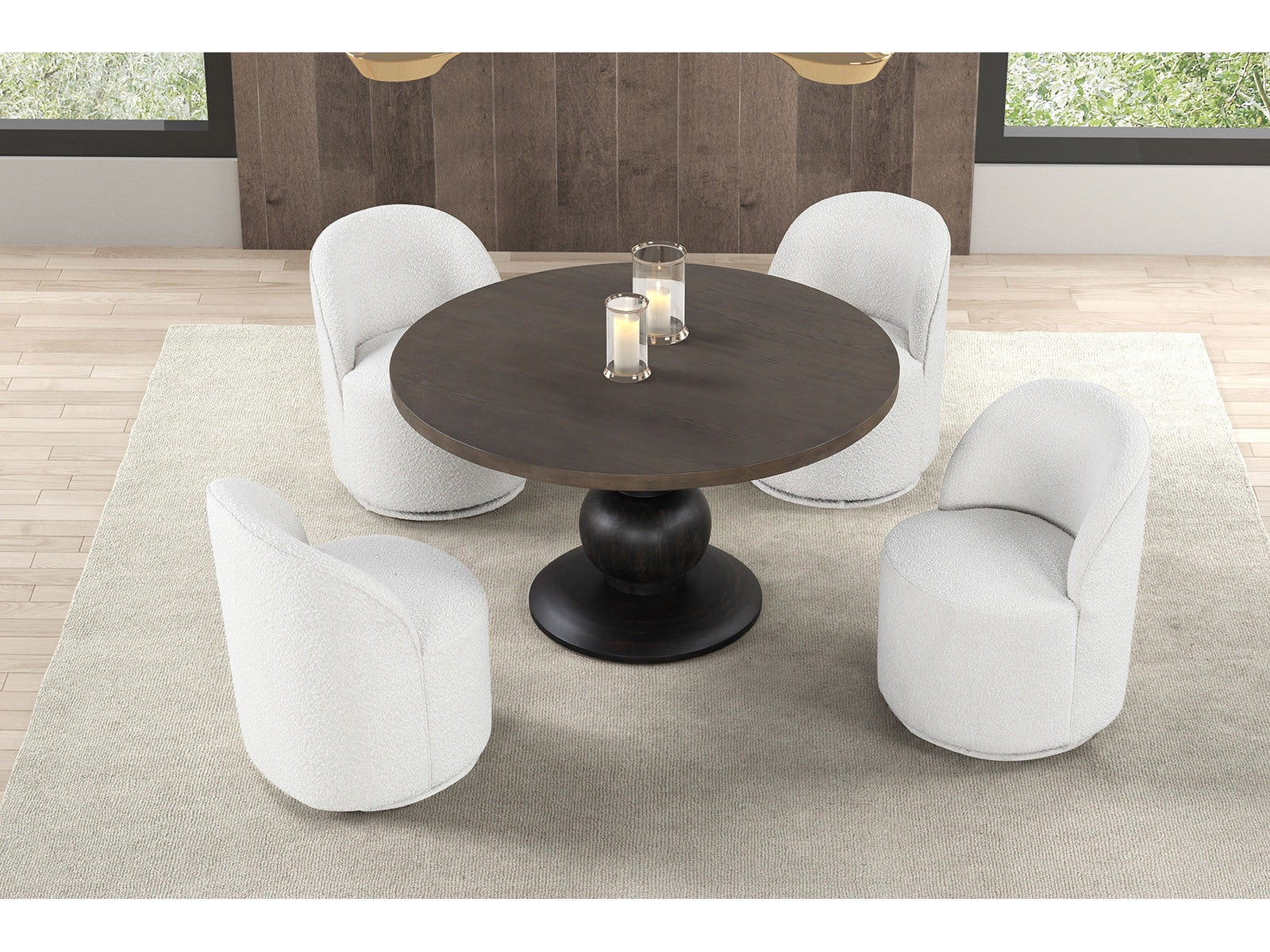 Essen Espresso Round Dining Table