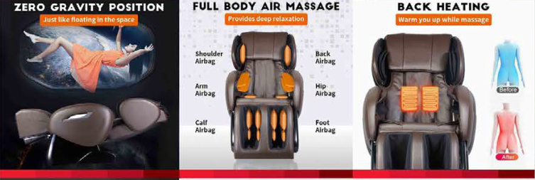 FPL-EC55-BROWN Massage Chair