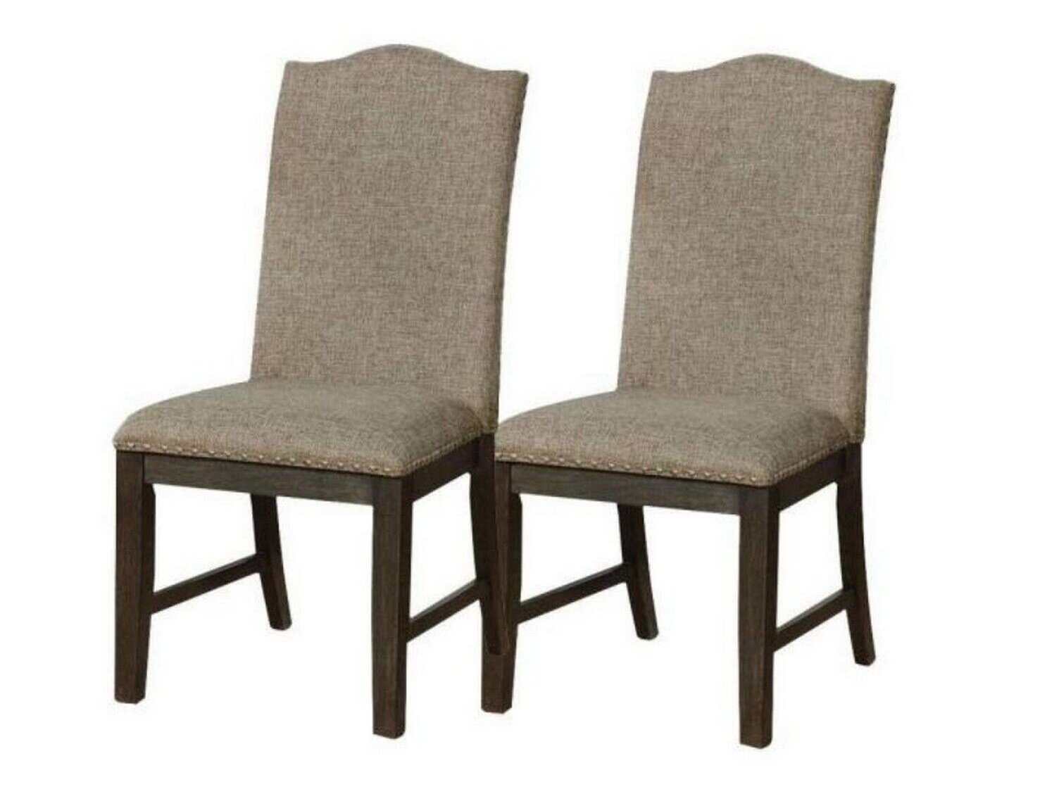 Faulk Espresso & Warm Gray Dining Chair (Set of 2)