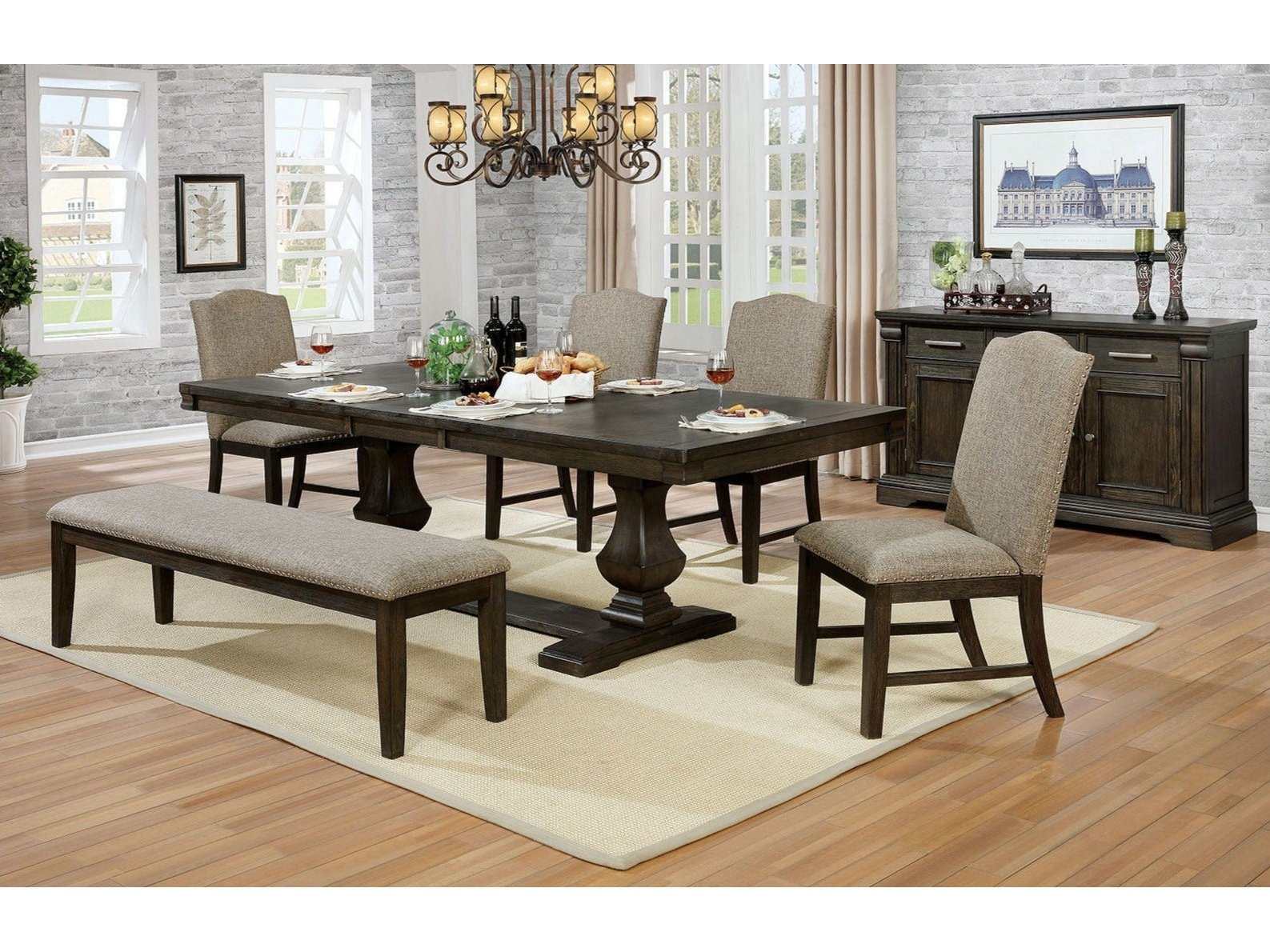 Faulk Espresso & Warm Gray Dining Table
