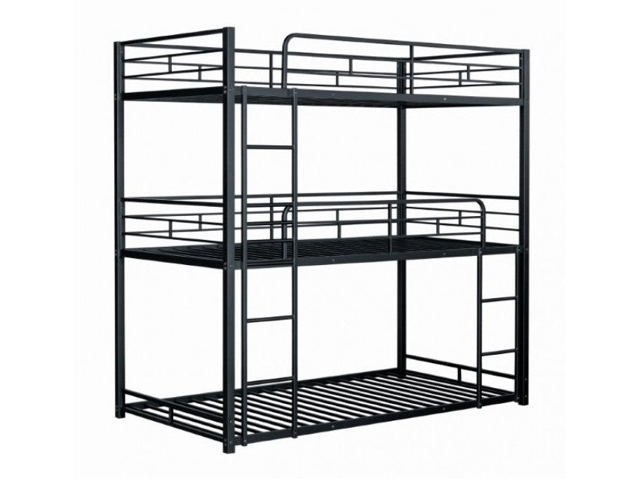 Felgu Black Twin Bunk Bed