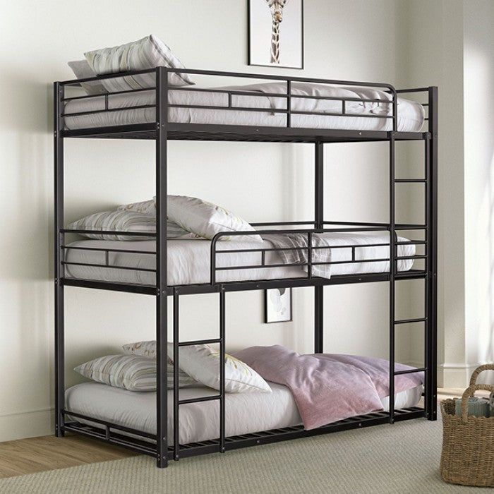 Felgu Black Twin Bunk Bed