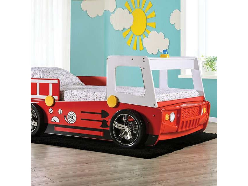 Fierstall Red Twin Bed