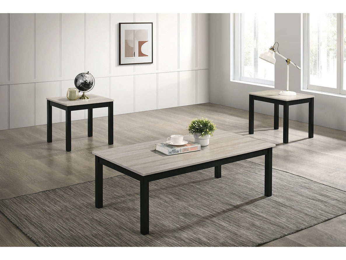 Findlay Light Gray 3 Pc. Table Set