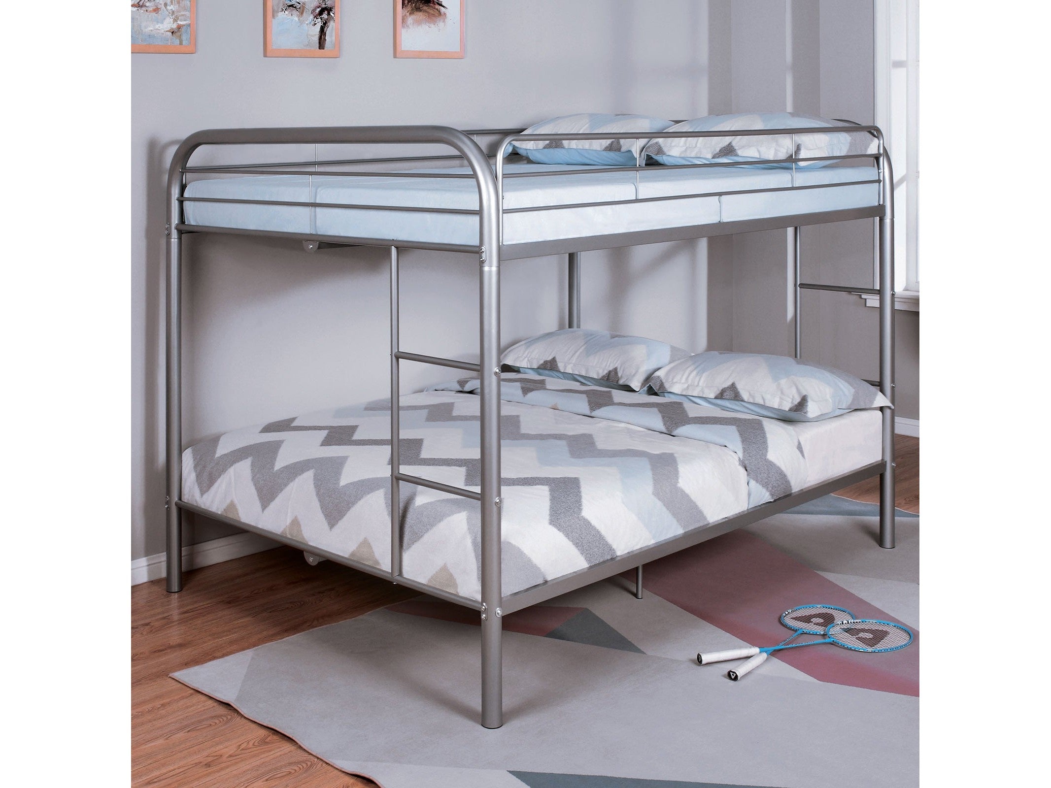 Finnerty Silver Full/Full Bunk Bed
