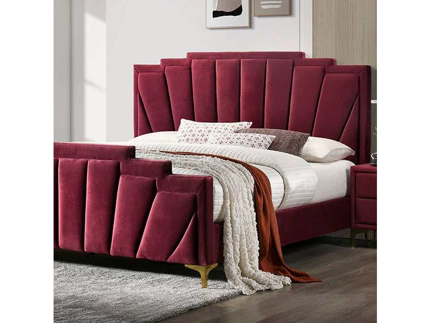 Florizel Red Eastern King Bed