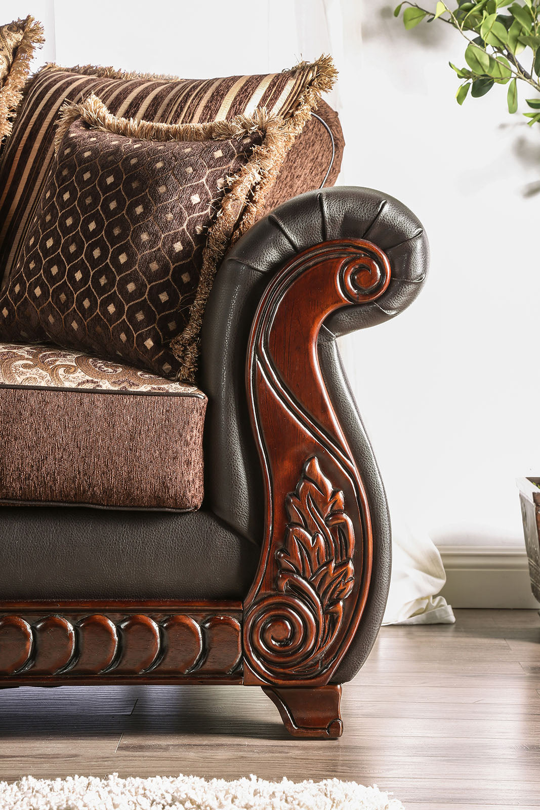 Franklin Dark Brown/Tan Chair