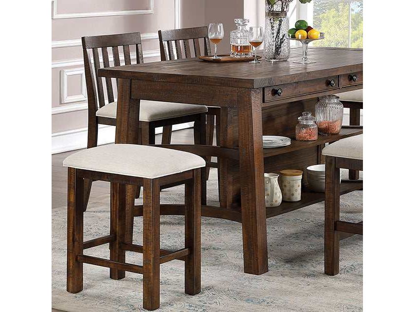 Fredonia Rustic Oak Counter Height Table