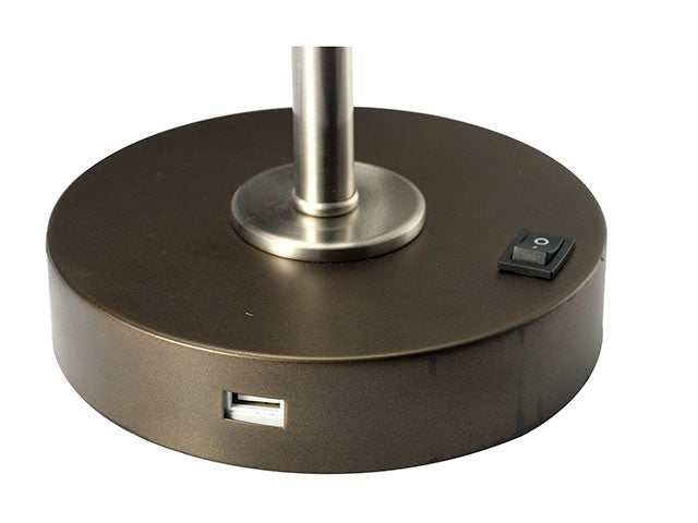 Gail Stain Nickel Table Lamp