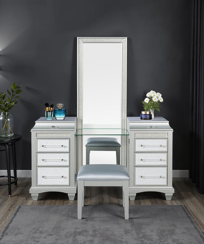 Galea Gray Vanity w/ Stool