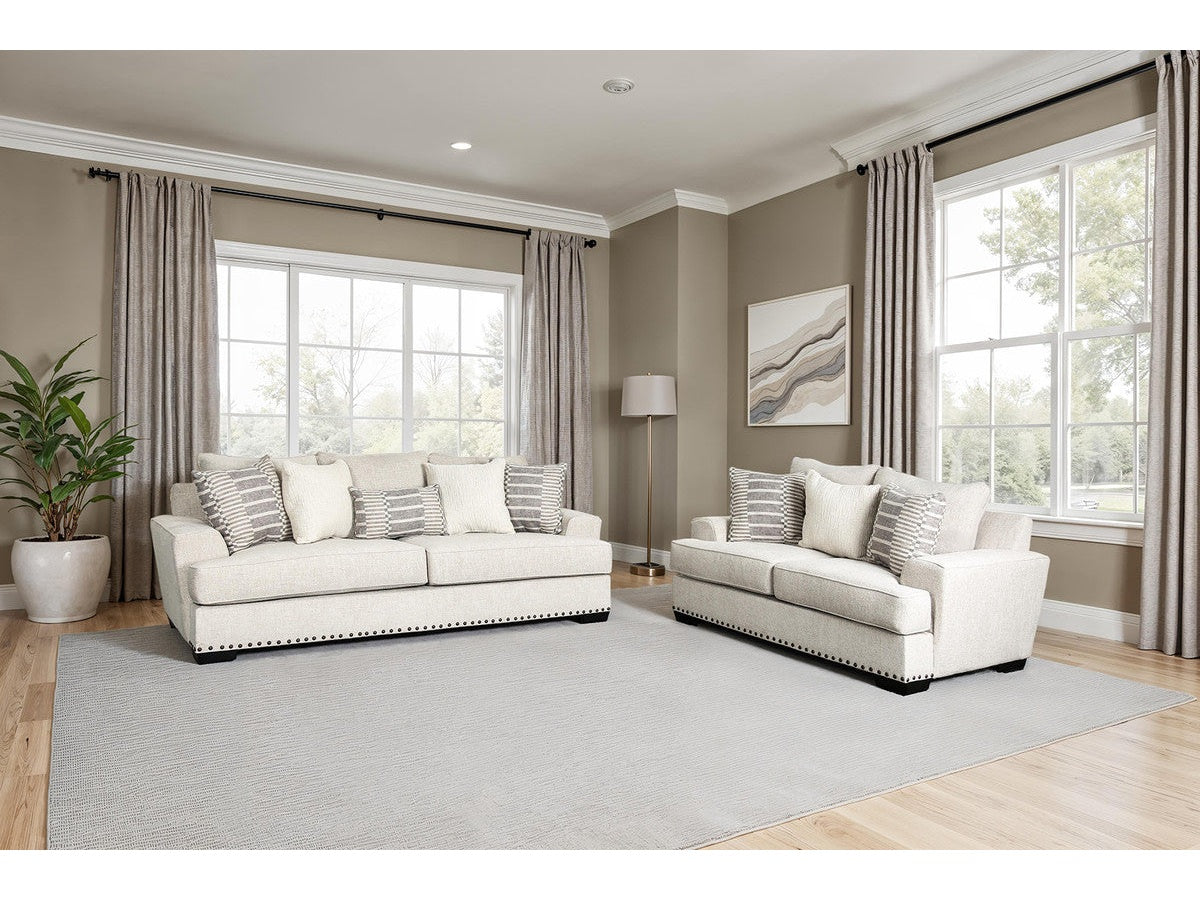 Gervais Taupe Sofa & Loveseat