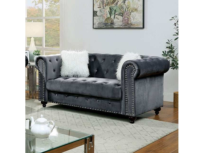 Giacomo Gray Loveseat