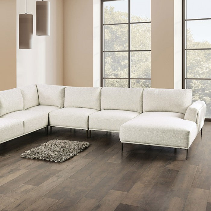 Gladbach Beige J-Shape Sectional