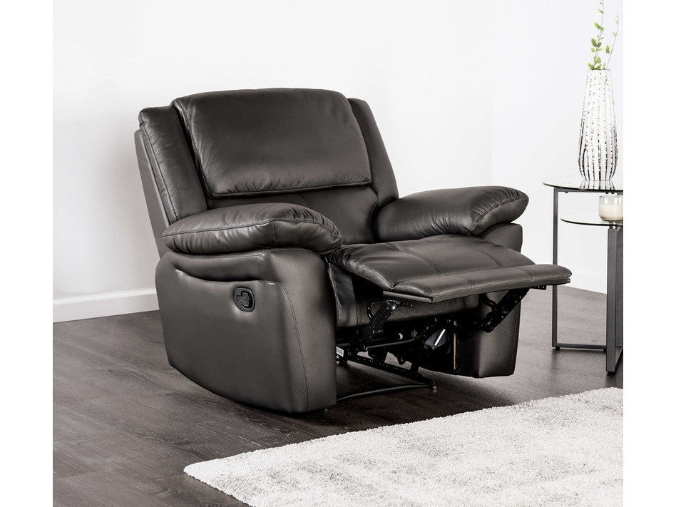 Glarus Black Recliner Chair