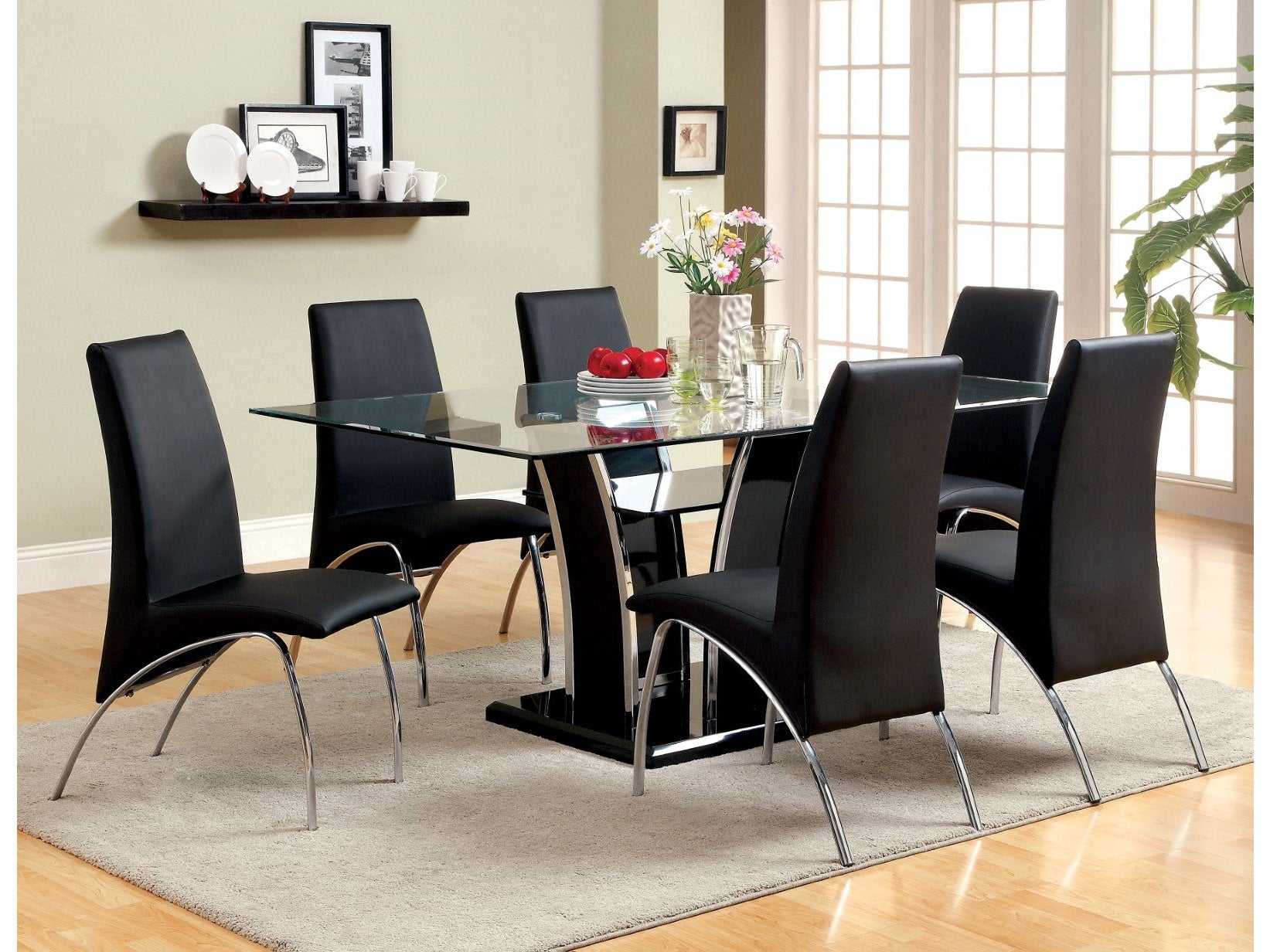 Glenview Black 7 Pc. Dining Set