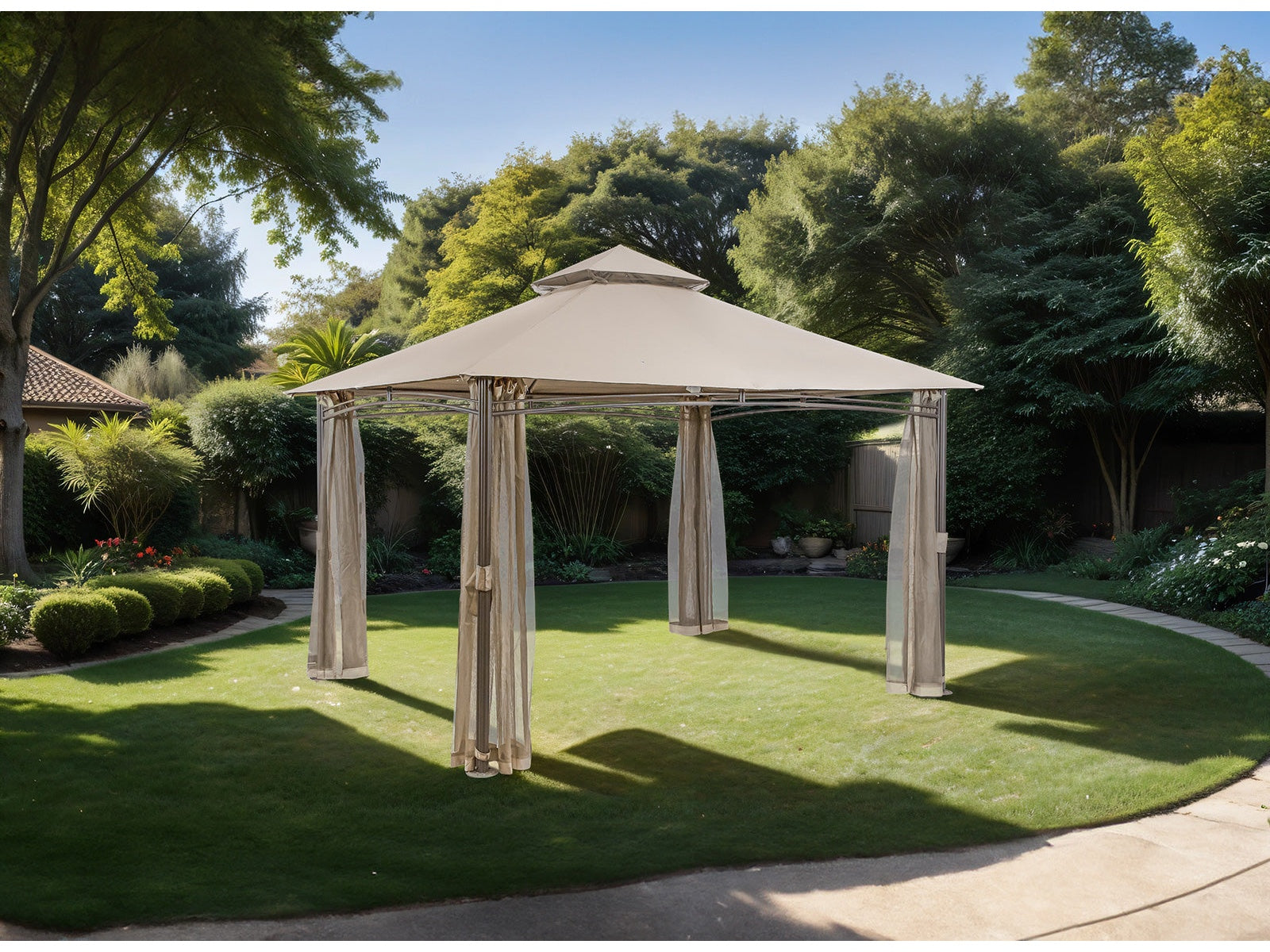 Gordola Brown Outdoor Canopy 13' X 10'